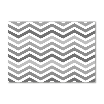 Acrylglas-Druck Graue Zickzacklinien