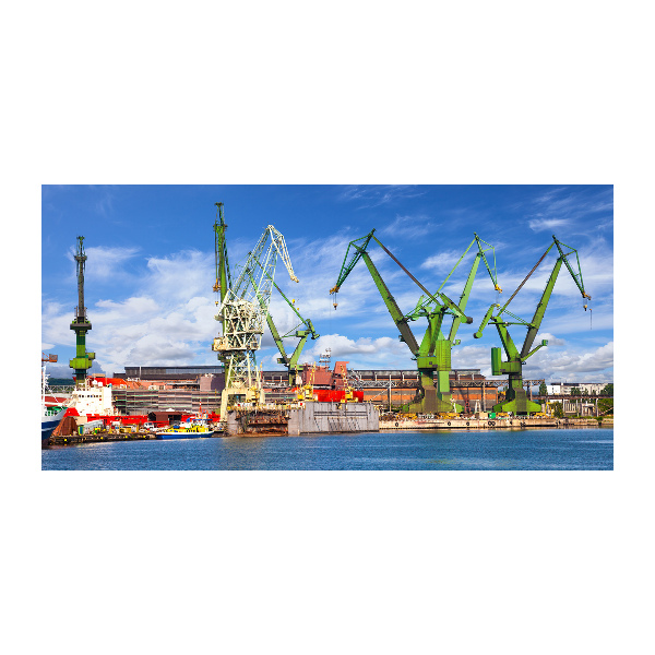 Foto auf Acryl Werft in Danzig