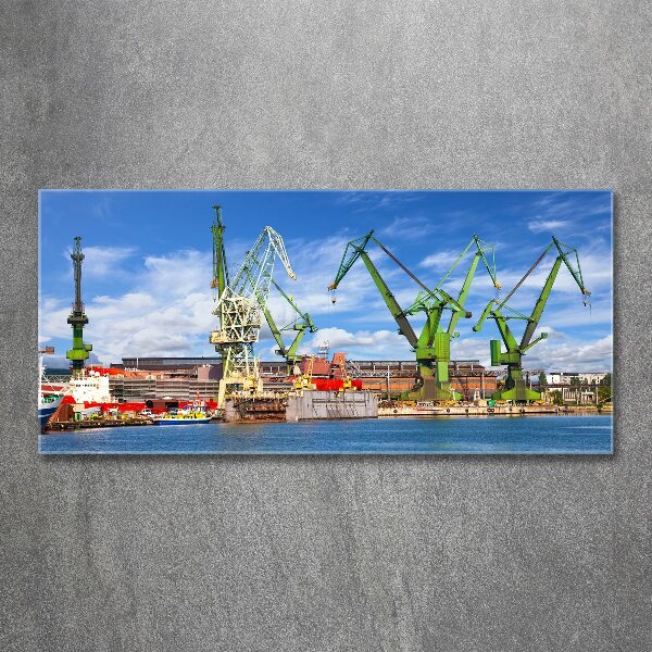 Foto auf Acryl Werft in Danzig