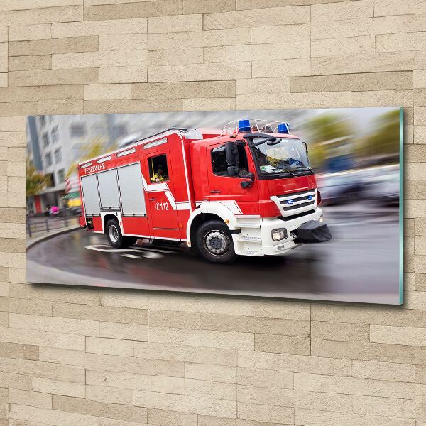 Acrylbild Fotodruck Feuerwehrwagen