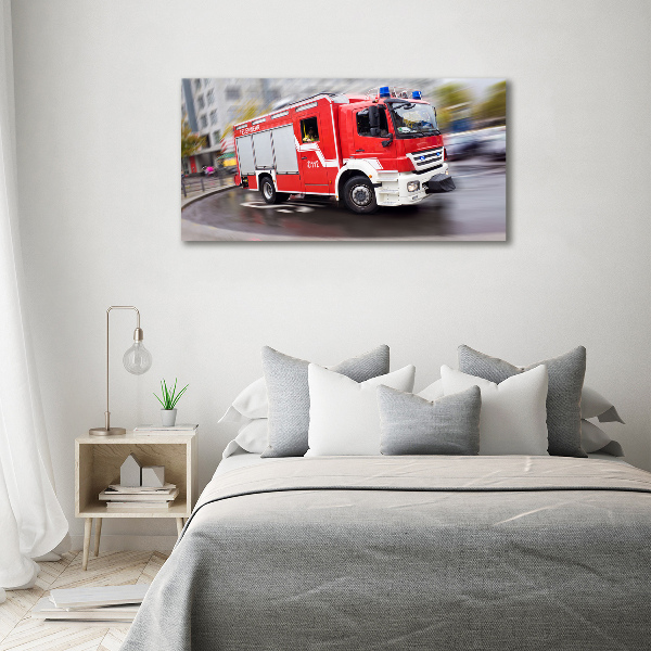 Acrylbild Fotodruck Feuerwehrwagen