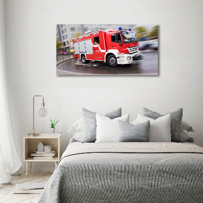 Acrylbild Fotodruck Feuerwehrwagen