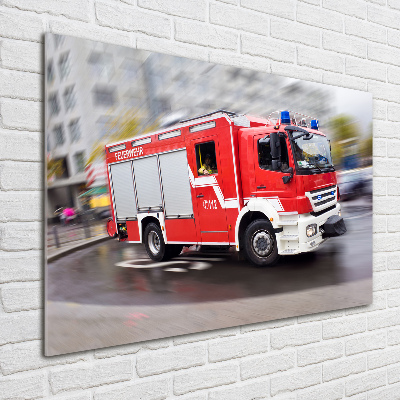 Acrylbild Fotodruck Feuerwehrwagen