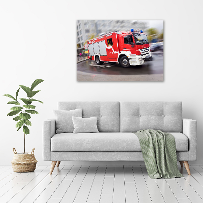 Acrylbild Fotodruck Feuerwehrwagen