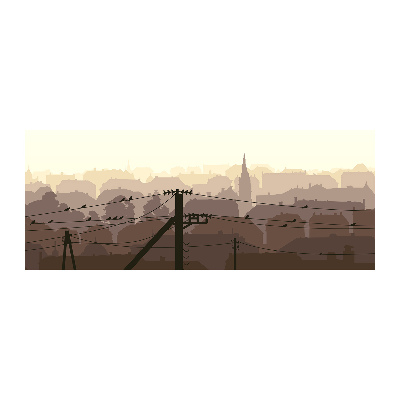 Acrylglas-Druck Stadtgrenze