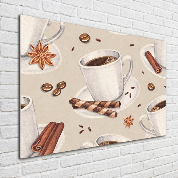 Acrylbild Fotodruck Eine Tasse Kaffee