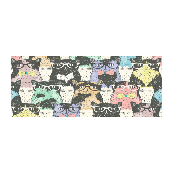 Acrylbild Fotodruck Katzen mit Brille