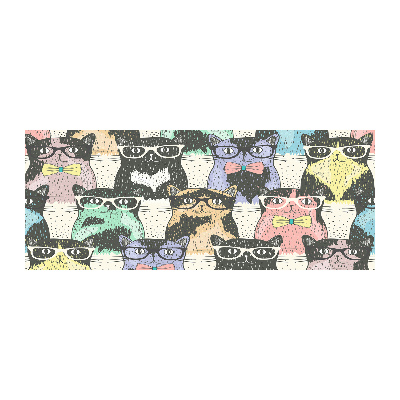 Acrylbild Fotodruck Katzen mit Brille