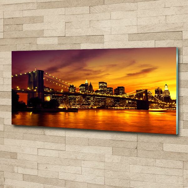 Acrylbild Fotodruck Brooklyn Bridge