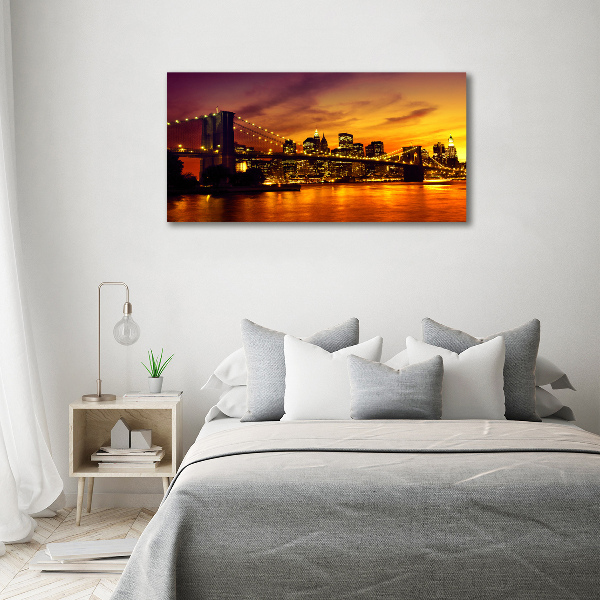 Acrylbild Fotodruck Brooklyn Bridge