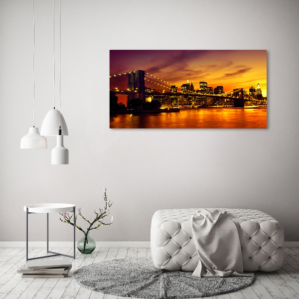 Acrylbild Fotodruck Brooklyn Bridge
