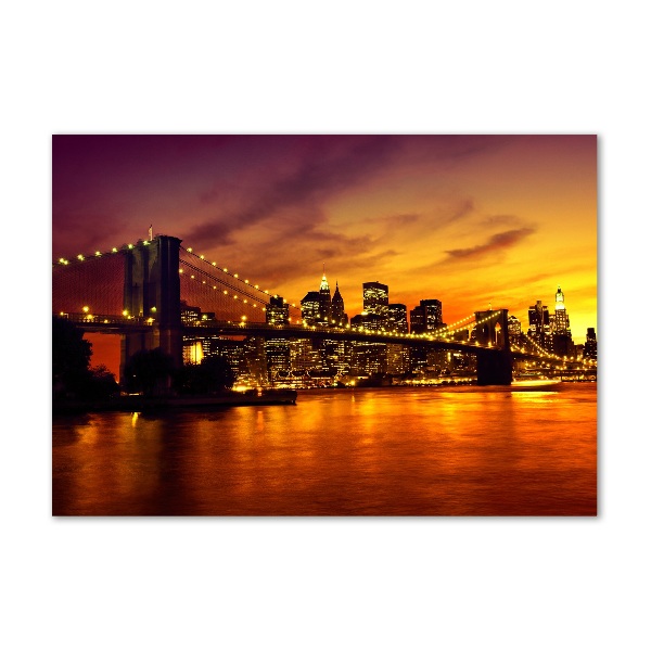 Acrylbild Fotodruck Brooklyn Bridge