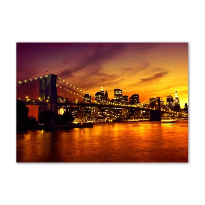 Acrylbild Fotodruck Brooklyn Bridge