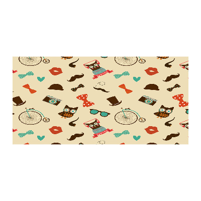 Foto auf Acryl Hipster-Eulen