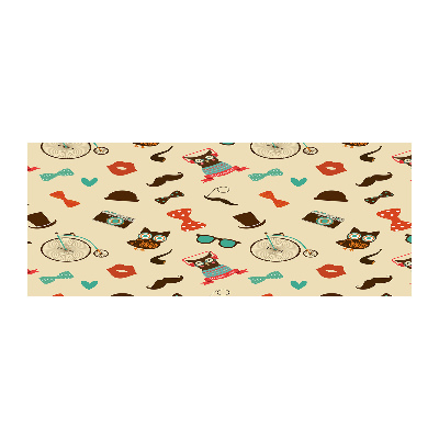 Foto auf Acryl Hipster-Eulen