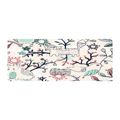 Acrylglas-Druck Tiere und Blumen