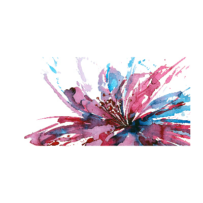 Foto auf Acryl Abstrakte Blume