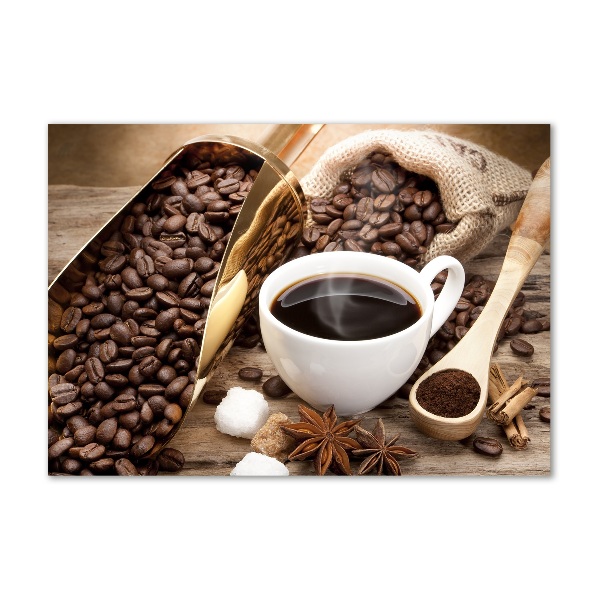 Foto auf Acryl Eine Tasse Kaffee