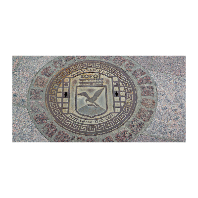 Acrylbild Fotodruck Sopot-Brunnen