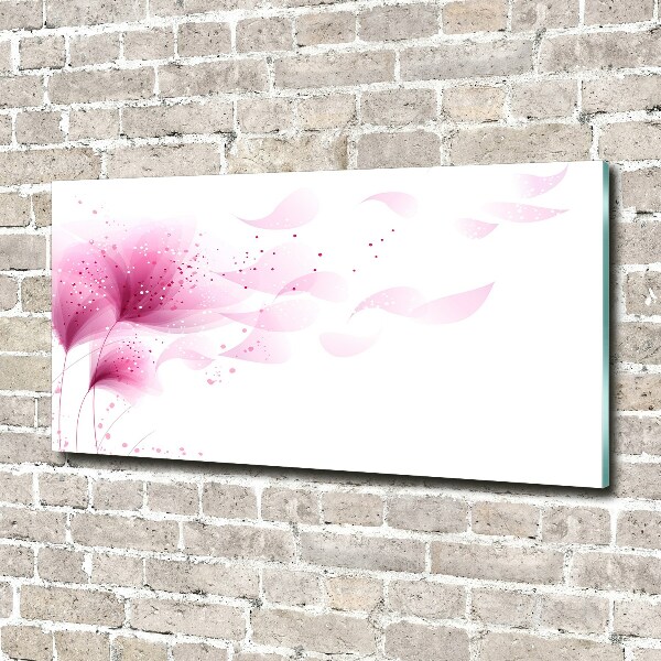 Acrylbild Fotodruck Rosa Blume