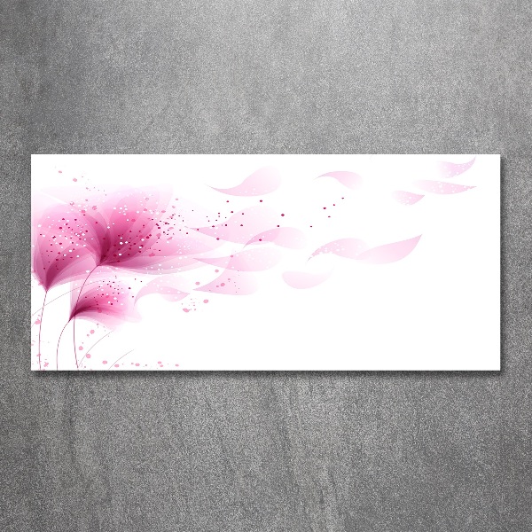 Acrylbild Fotodruck Rosa Blume