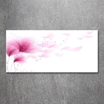 Acrylbild Fotodruck Rosa Blume