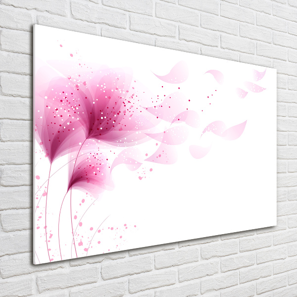 Acrylbild Fotodruck Rosa Blume