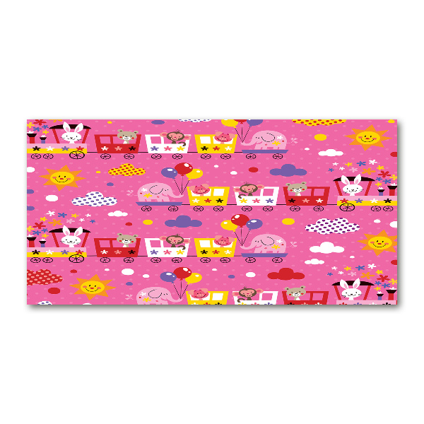 Bild auf Acrylglas Tiere im Zug