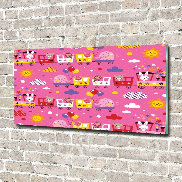 Bild auf Acrylglas Tiere im Zug