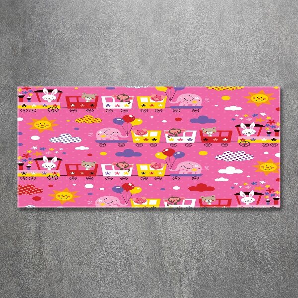 Bild auf Acrylglas Tiere im Zug