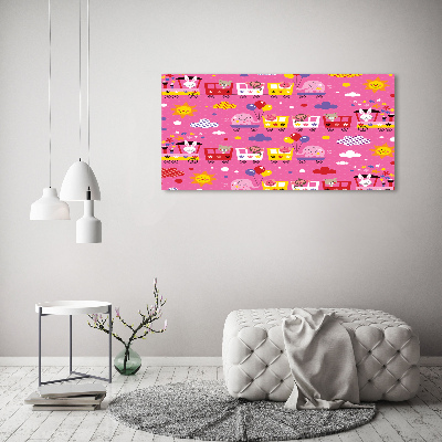 Bild auf Acrylglas Tiere im Zug