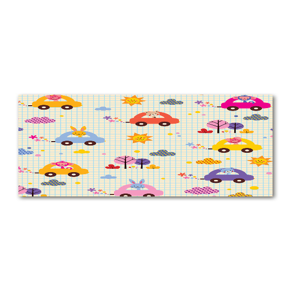 Acrylbild Fotodruck Spielzeugautos