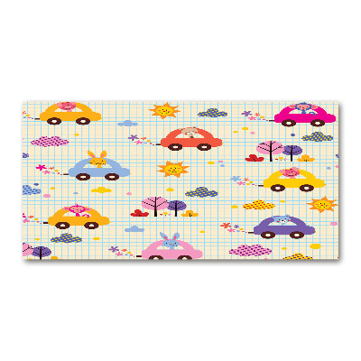 Acrylbild Fotodruck Spielzeugautos