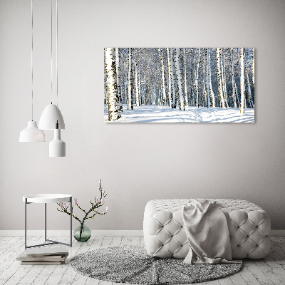 Bild auf Acrylglas Wald im Winter