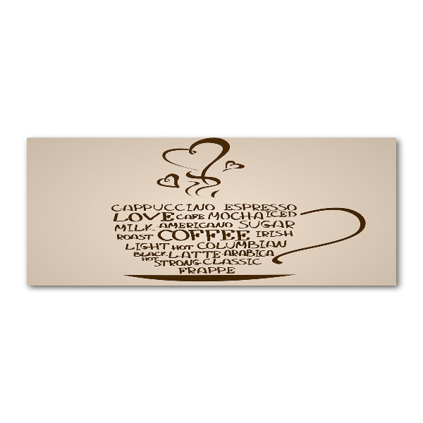 Bild auf Acrylglas Eine Tasse Kaffee