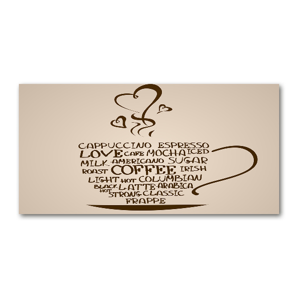 Bild auf Acrylglas Eine Tasse Kaffee