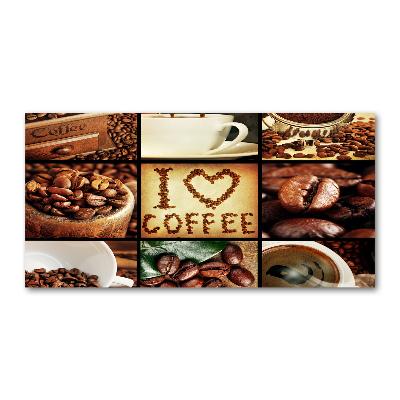 Foto auf Acryl Kaffeecollage