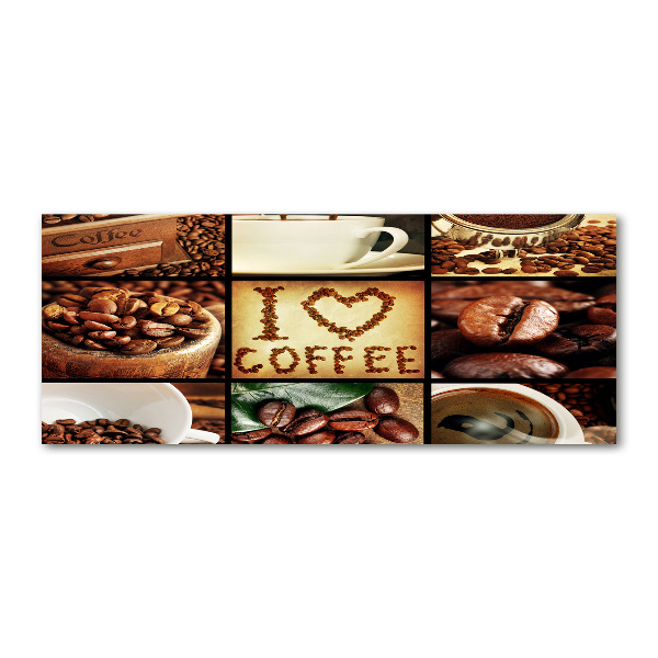 Foto auf Acryl Kaffeecollage