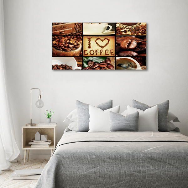 Foto auf Acryl Kaffeecollage