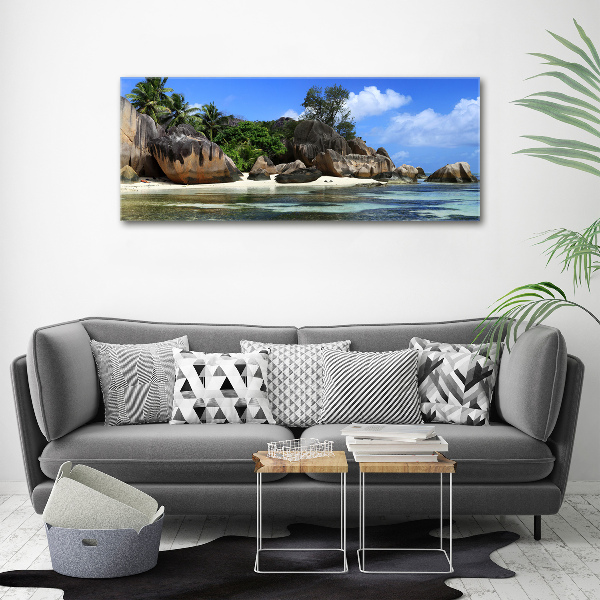 Foto auf Acryl Seychellen-Panorama