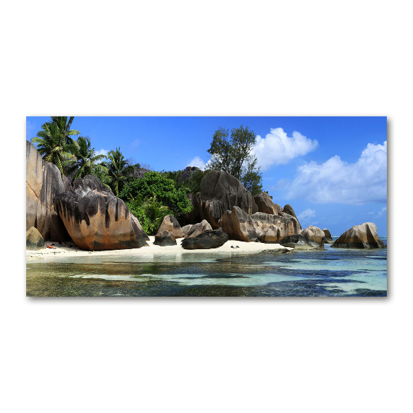 Foto auf Acryl Seychellen-Panorama