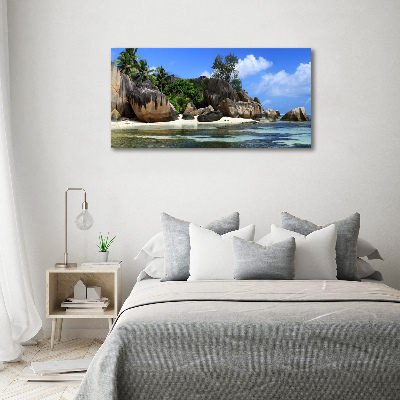 Foto auf Acryl Seychellen-Panorama