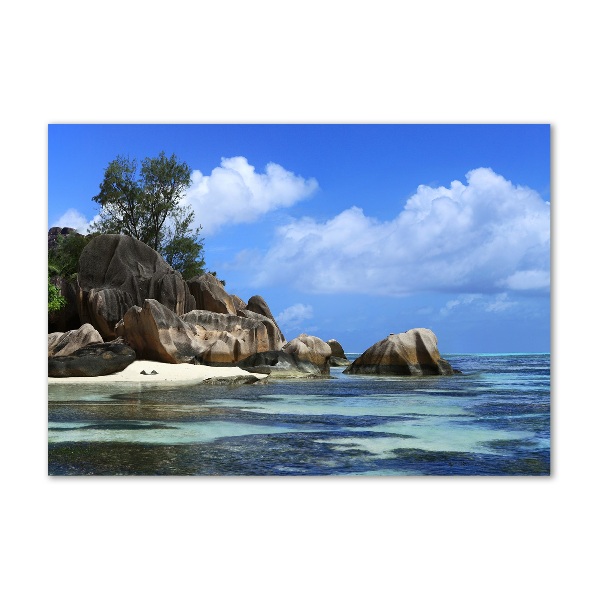Foto auf Acryl Seychellen-Panorama