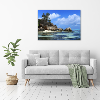 Foto auf Acryl Seychellen-Panorama