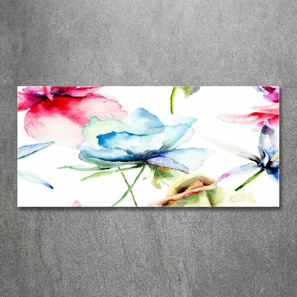 Acrylglas-Druck Mohnblumen