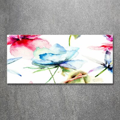 Acrylglas-Druck Mohnblumen