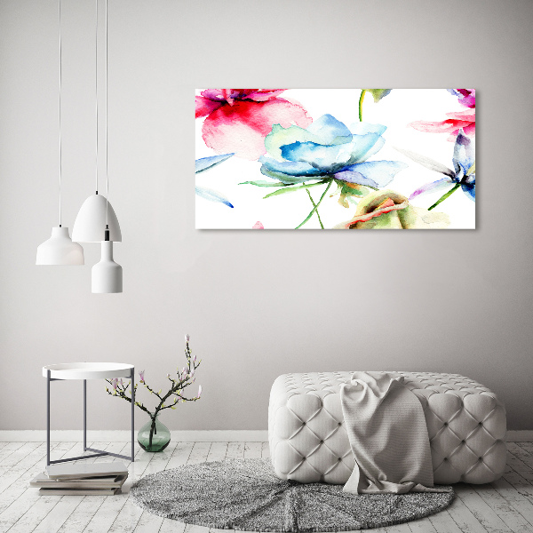 Acrylglas-Druck Mohnblumen