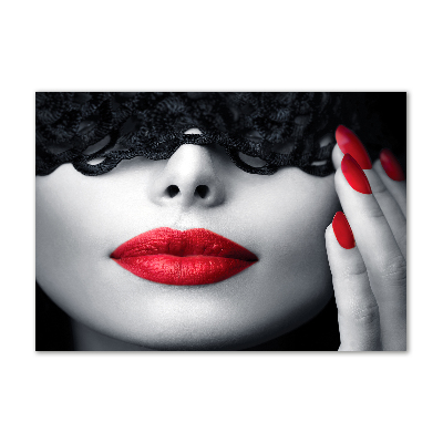 Acrylbild Fotodruck Spitzenmaske