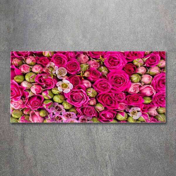 Acrylbild Fotodruck Rosen