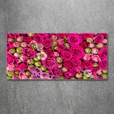 Acrylbild Fotodruck Rosen